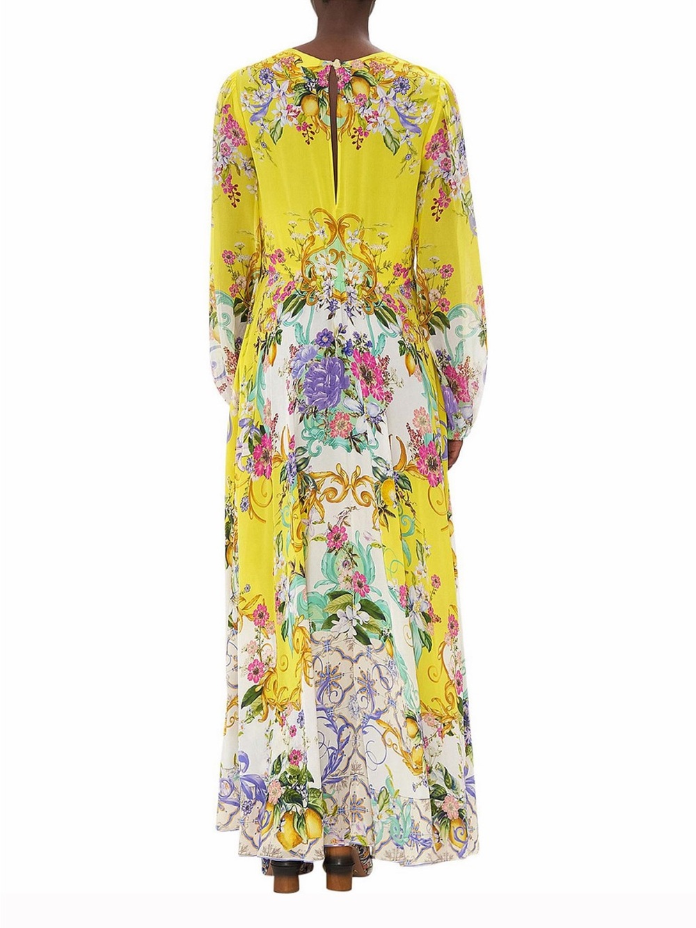Camilla Czarine silk tie front maxi dress - Picture 6 of 8